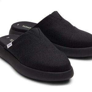 Toms Alpagarta Canvas Mallow Mule- Black